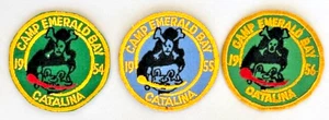 CAMP EMERALD BAY  1954 1955 1956 Camper Patches PIRATE Crescent Bay Area Council - Picture 1 of 3
