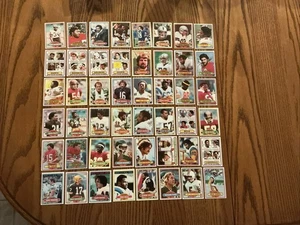 Lote de 48 tarjetas de fútbol americano Topps 1980 como nuevas Csonka Riggins Griffin Commons And Star - Imagen 1 de 18