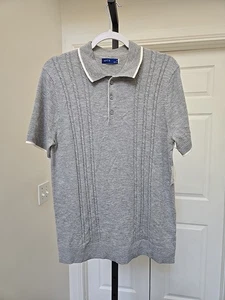 Hombre Talla M Apt. Suéter polo tejido con cable 9®.  Nuevo sin etiqueta  - Imagen 1 de 5