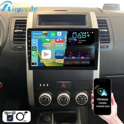 2+32GB DAB+ Android 15 Autoradio Für Nissan X Trail T31 2007-13 Carplay GPS WIFI - Bild 1 von 4