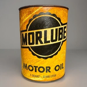 VTG MORLUBE Motor Oil 1-qt Quart Composite Can Full Coast Co San Jose California - Picture 1 of 8