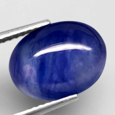 5,90 quilates Piedras preciosas naturales zafiro aciano azul cabujón ovalado grande Mozambique Foto 1 de 4