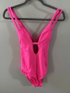 NWT Becca One Piece Women’s Pink Swimsuit Size Large MSRP $118 - Picture 1 of 4
