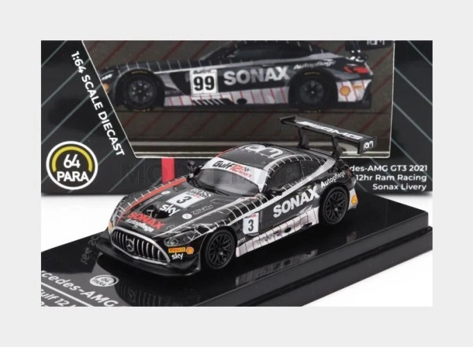 PARAGON-MODELS PA-55360 MERCEDES BENZ - AMG GT3 EVO TEAM RAM RACING N 3 12h GULF - Immagine 1 di 2