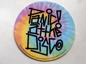🌀 Panic! At The Disco Round Tie-Dye Sticker – 2017 C&D Visionary – 4" Licensed - Picture 1 of 2