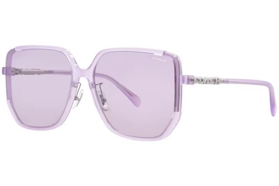Gafas de sol Coach CR635 HC8401D 5696AK para mujer púrpura lechoso/púrpura sólido 64 mm Foto 1 de 4