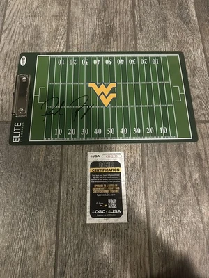 RICH RODRIGUEZ SIGNED WVU MOUNTAINEERS COACHING CLIPBOARD JSA COA AUTOGRAPHED - Image 1 of 2