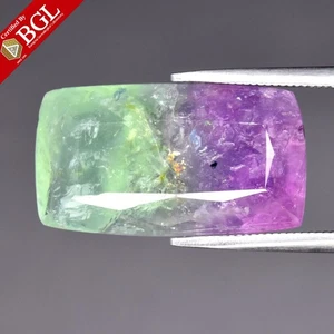 💎 BGL CERTIFIED Big 10.12ct Cushion Natural Bi Color Paraiba Tourmaline - Gem - Picture 1 of 5