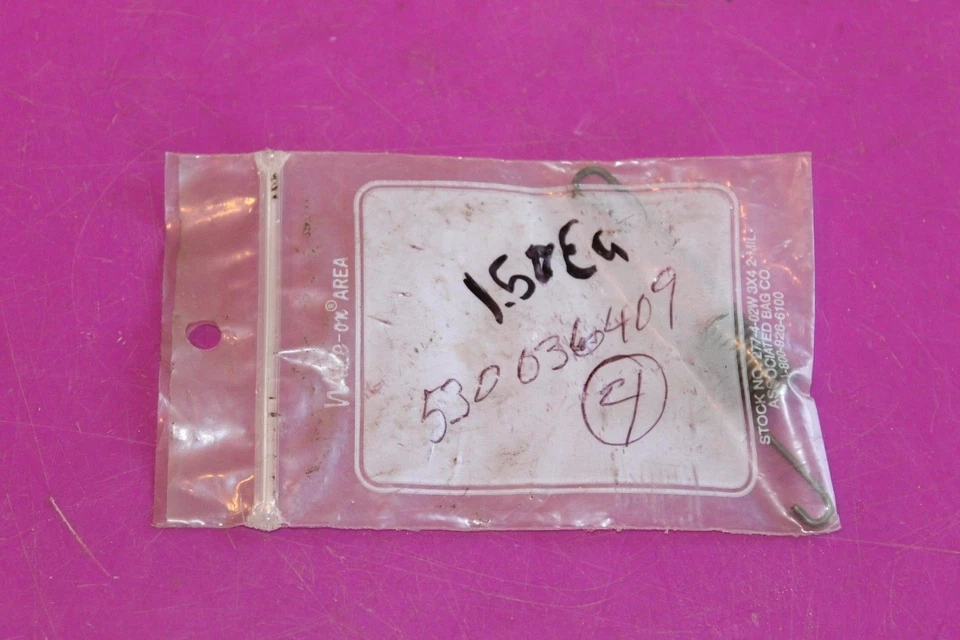 Poulan Spring. Part 530036409. Acquired from a closed dealership. - Image 1 of 1