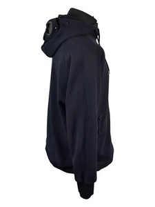 C.P. Company Goggle Hoodie Zip Men`s Navy Size XXL Cotton Long Sleeve Jumper UK - Picture 1 of 5