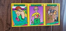 1990 PACIFIC RAD DUDES PROMO CARD SHEET PANEL OF 3 NERDY NATHAN BUSTED BEN CORY 