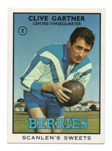 1968 B Scanlens Rugby League (2) Clive GARTNER Berries (Near Mint) - Picture 1 of 2