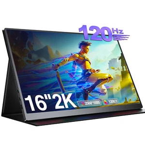 120Hz Monitor 16 Zoll 2K Tragbarer Monitor Gaming Monitor 16:10 Bildschirm - Bild 1 von 7