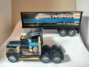 Vintage 1992 Buddy L Sonic Hauler "King Of The Road" Toy Tractor Trailer -Tested - Picture 1 of 13