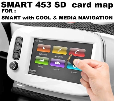 SMART FORFOUR, FORTWO - ACTUALIZACIÓN DE MAPA DE TARJETA SD 2024 PARA COCHE CON NAVEGACIÓN GENIAL Y MULTIMEDIA