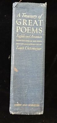 A Treasury Of Great Poems English And American By Louis Untermeyer Foto 1 de 4