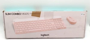 Logitech MK470 Slim Combo Kabelloses Tastatur-Maus-Set - Rosa QWERTY Italienisch - Bild 1 von 6