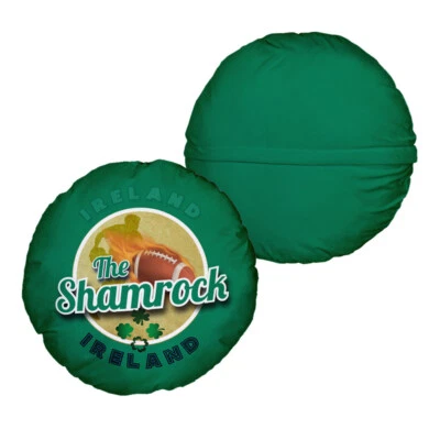 Ireland Rugby Union Shamrock - Legend Collection - Circle Cushion 14" - Image 1 of 4