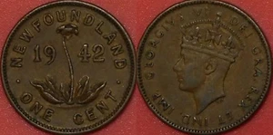 Extra Fine 1942 Canada Newfoundland 1 Cent  - Bild 1 von 1