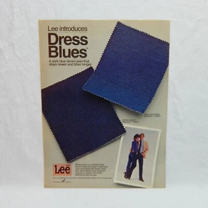 LEE DRESS BLUES VINTAGE ADVERTISING MAGAZINE PAGE, NOV 29, 1982 - Picture 1 of 1