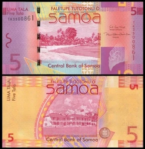 Samoa - 5 Tala 2017 UNC Pick 38c Lemberg-Zp - Picture 1 of 1