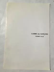 Rare 1986 COMME des GARCONS HOMME PLUS Magazine Catalog Peter Lindbergh - Foto 1 di 7