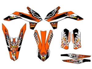 2016 250 solo (modelo temprano) kit de gráficos SX MAYHEM Orange Senge compatible con - Imagen 1 de 10