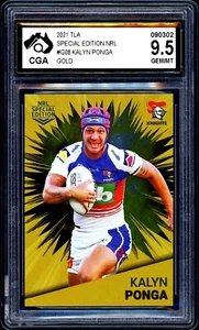 CGA 9.5 2021 Newcastle Knights NRL Special Edition Gold Graded Card Kalyn Ponga - Bild 1 von 3