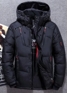 extra warme Winter Daunenjacke Damen Steppjacke mit abnehmbarer Kapuze NEU - Bild 1 von 4
