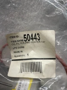 Factory Sealed FAG 50443 Oil Filter Pre-Heater 1/4" 20223/R2 - Picture 1 of 7