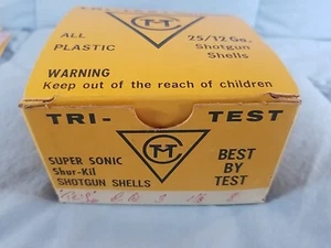 EMPTY Box Only Vintage TRI-TEST SHOT SHELLS Shotgun Shells 12 Gauge - Picture 1 of 6