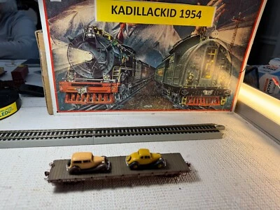 🚂 Sn3 GAUGE - D &RGW FLAT CAR WITH VINTAGE CARS -BUILT-RARE⚡WH576 - Image 1 of 4