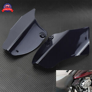 ABS Reflective Saddle Heat Shield Air Deflectors Fit For Harley Softail 2000-17