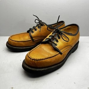 Vintage Herman Bootsschuhe braun Leder 87481 Größe 8,5D 7430 hellbraun Vintage - Bild 1 von 8