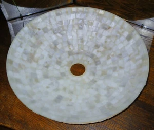 Mother of Pearl Vessel Sink – Handcrafted white Shell Mosaic Bathroom Basin - Picture 1 of 16