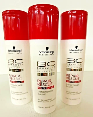 3 pack  SCHWARZKOPF Bonacure REPAIR RESCUE Reversilane CONDITIONER  6.8 fl. oz. - Image 1 of 3