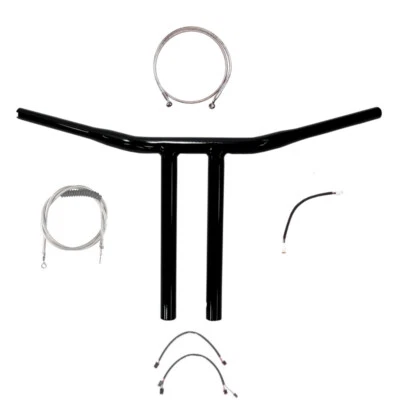 Комплект руля 1 1/4 дюйма черный 12 дюймов Chopper T 2016-2017 Harley-Davidson Softail без АБС - Изображение 1 из 2