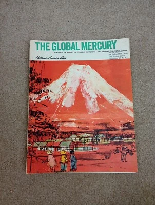 Holland America 1967 Around The World Cruise Souvenir Book Itinerary Photos - Image 1 of 4