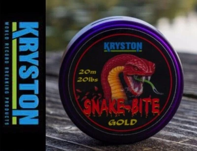 Kryston Snake-bite coated Carp Hair Rig Braid *ALLE BREAKING STRAINS & COLORS*