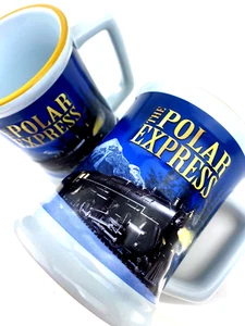 Der Polarexpress Becher 2er Set Henkeltasse Kaffee Sammlerstück Züge Motor 3D - Bild 1 von 7