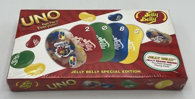 UNO Card Game Jelly Belly Special Edition 2012 Game Complete Sealed - Image 1 of 4