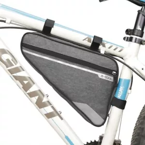 Bicycle bag splashproof grey triangle bag frame bag triangle bag - Picture 1 of 2