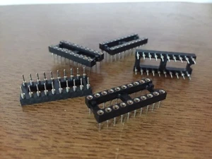 5 x   DIP/DIL Turned Pin IC Socket  20 pin  0.3"  Pitch    5 pieces    HU318 - Picture 1 of 1