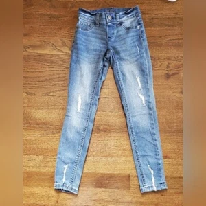 JUSTICE Girls 8 Slim "Destroyed" Mid-rise Jegging - Picture 1 of 8