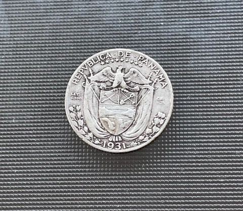 1931 Panama 1/4 Balboa - Silver Cover