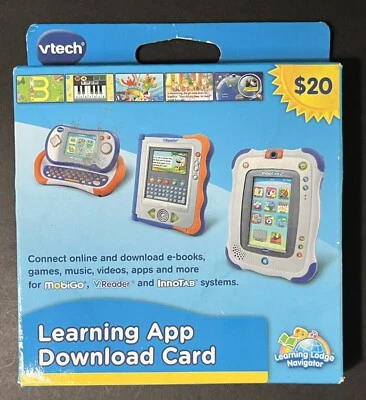 New Sealed Vtech Learning App Download Card For MobiGo, V.Reader InnoTab Systems - Image 1 of 4
