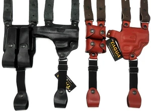 CLEARANCE! Right Hand Leather Shoulder Holster for Autos & Revolvers - CHOOSE - Picture 1 of 11