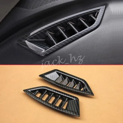 Cubierta de ventilación de aire de fibra de carbono para accesorios Subaru Crosstrek XV Forester Impreza Foto 1 de 4