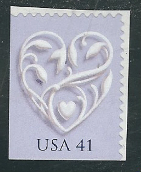 Scott #4151...41 Cent...Heart...3 Stamps - Image 1 of 1