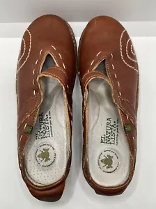 El Naturalista Iggdrasial Brown Size 36 Veggie Dyed Leather Recycled Rubber EUC - Picture 1 of 5